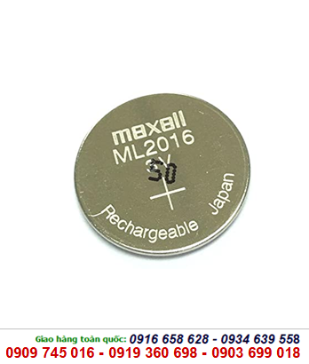 Maxell ML2016, Pin sạc 3V Lithium Maxell ML2016 chính hãng Maxell Nhật